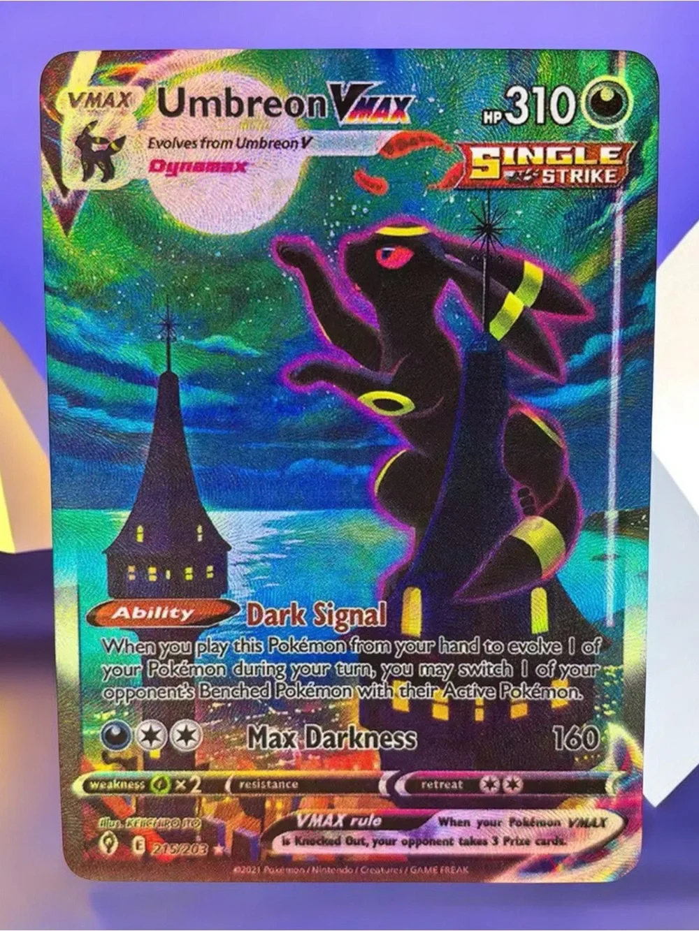 Umbreon Vmax secret rare custom cards